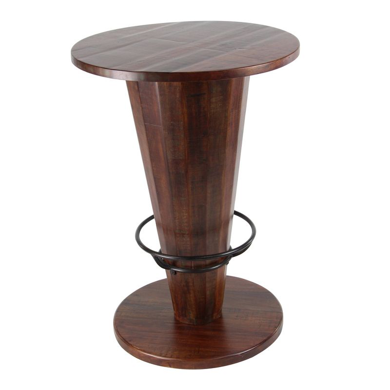 Rustic Gum Tree Wood Bar Height Table - Brown - Olivia &#38; May, 5 of 15