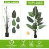 Artificial Plants Indoor, Bird of Paradise Fake Plant, Banana Leaf Tree, Tropical Palm Trees Room Decor, Floor Plant for Home Garden Living Room - 2 of 4