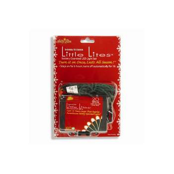 Brite Star 20 Battery Operated White LED Micro Rice Christmas Lights - 7.25 ft Green Wire