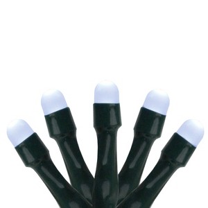 Brite Star 20 Battery Operated White LED Micro Rice Christmas Lights with Timer - Green Wire - 1 of 4