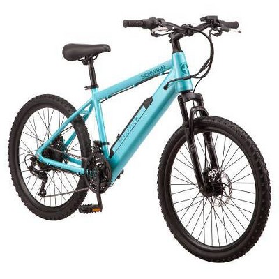 Schwinn 24'' Kids' Healy Ridge Electric Bike - Blue