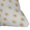 16"x16" Jessica Prout Sun Square Throw Pillow White - Deny Designs: Indoor Decorative Cushion, Hidden Zipper, Machine Washable - 3 of 4