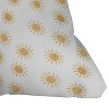 16"x16" Jessica Prout Sun Square Throw Pillow White - Deny Designs: Indoor Decorative Cushion, Hidden Zipper, Machine Washable - image 3 of 4