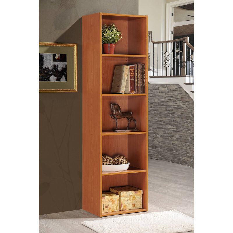 Hodedah 12 x 16 x 60 Inch 5 Shelf Bookcase and Office Organizer Solution for Living Room, Bedroom, Office, or Nursery, 3 of 6