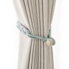 Tree City Natural Cotton Rope Curtain Tiebacks Elegant Boho Style Dark Gray - 3 of 4