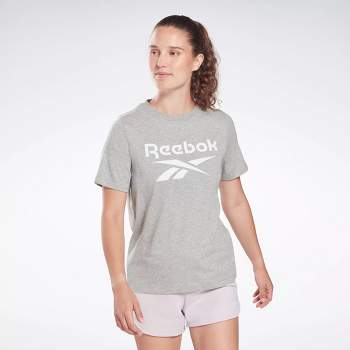 Reebok Identity T-Shirt Womens Athletic T-Shirts Medium Medium Grey Heather