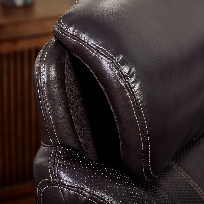 Roasted Chestnut Bonded Leather Executive Swivel Chair with AIR Lumbar Support