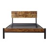 Twin Size Metal Platform Bed with Headboard and Footboard - 2 of 4