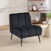 Lycvki 24.4" W Modern Accent Chair with  Metal Legs for Living Room, - 3 of 4