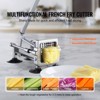 VEVOR French Fry Cutter, Potato Slicer with 1/2" 3/8" 1/4" Stainless Steel Blades, Manual Potato Cutter Chopper with Suction Cups - 3 of 4
