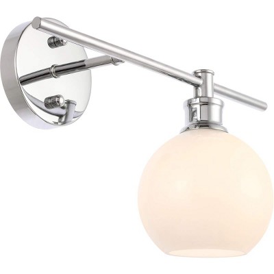 Collier Chrome and Frosted Glass Right Wall Sconce
