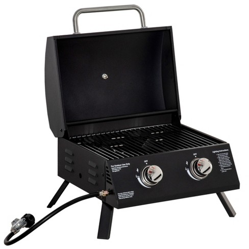 Portable tabletop outlet propane grill