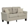 Poundex 2 Piece Fabric Sofa Loveseat Set - 2 of 4