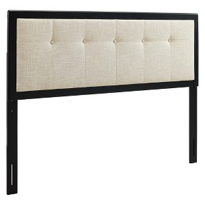 Modway Draper Tufted King Fabric and Wood Headboard - 1 of 4