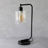 Simple Designs 4pk Bronson Antique Style Industrial Iron Lantern Desk Lamp Black - 4 of 4