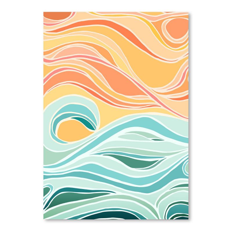 Americanflat Boho Sky And Sea By Modern Tropical Poster Art Print, 1 of 9
