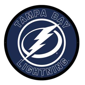 Evergreen Ultra-Thin Edgelight LED Wall Decor, Round, Tampa Bay Lightning- 23 x 23 Inches Made In USA