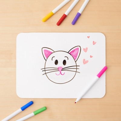Juvale 12 Pack Double Sided Small Dry Erase White Boards - Lap Whiteboards for Students & Classroom Supplies, 9x12 in