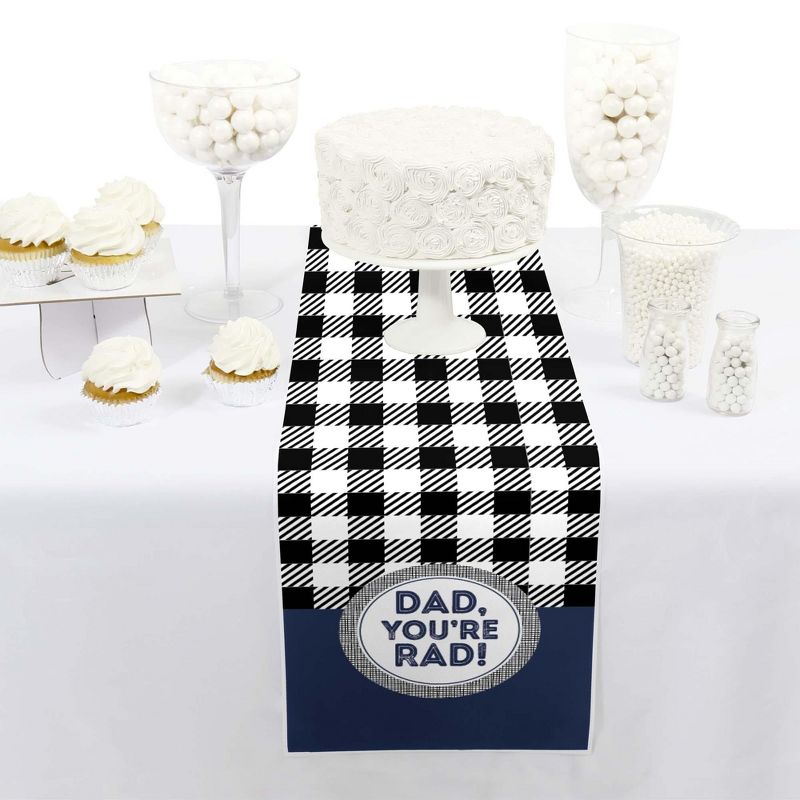 Big Dot of Happiness My Dad is Rad - Petite Father's Day Paper Table Runner - 12 x 60 inches, 2 of 4