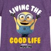 Girls' - Despicable Me Minions - Living The Good Life Fitted Short Sleeve Graphic T-Shirt - 2 of 4