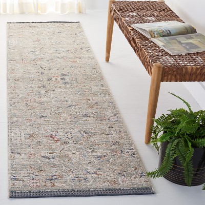 Vivaldi Ivory and Navy Hand-Knotted Oriental Rug - Easy Care