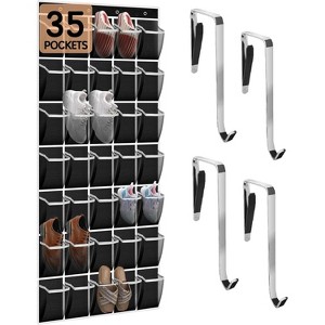 Heavy-Duty 10-Tier Over-The-Door Organizer - Sturdy Oxford Fabric Holds 20+ Pairs of Shoes & Boots, Saves 50% Closet Space - 1 of 4
