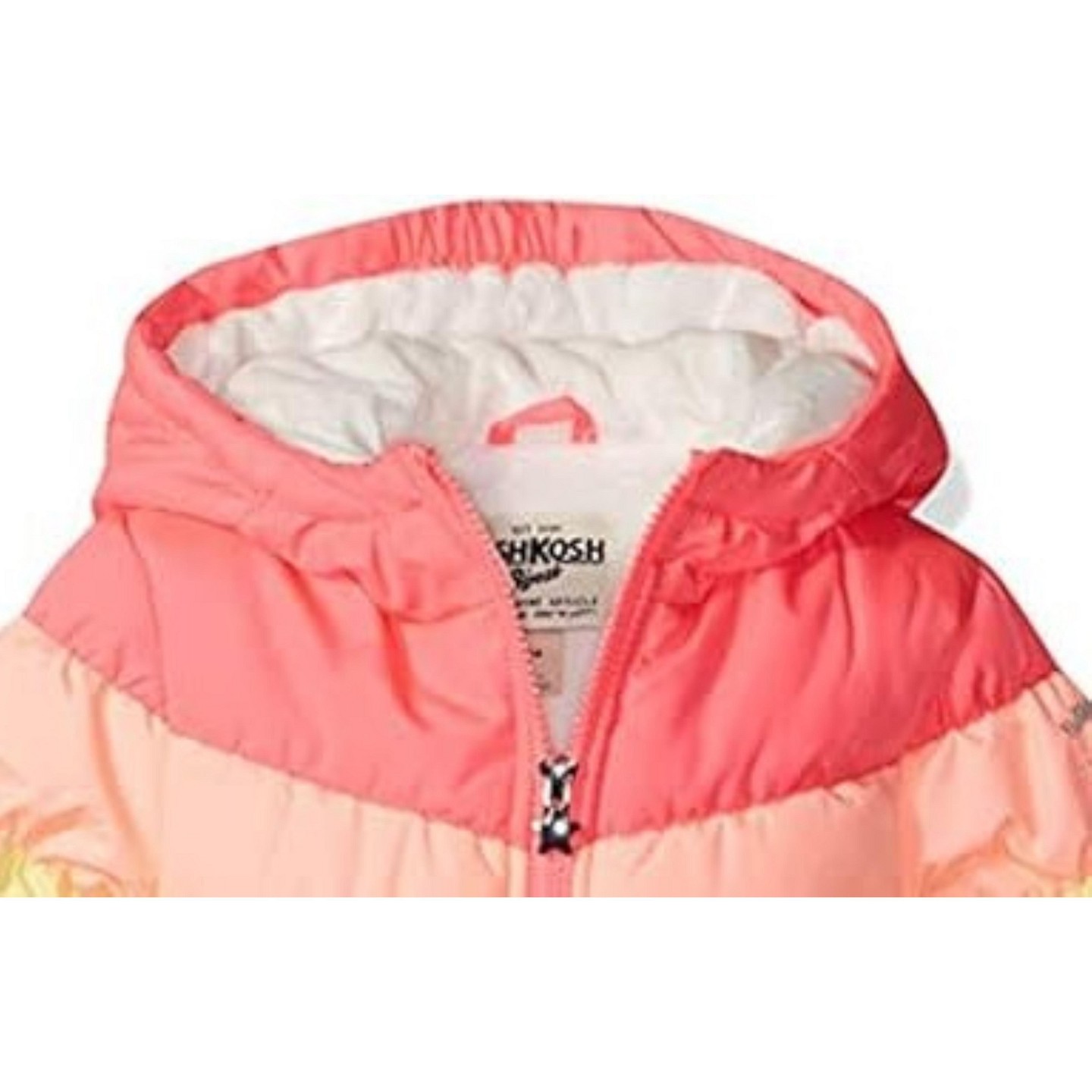 Пальто OshKosh B'gosh Perfect Heavyweight Color-Block Winter Coat, Rainbow для девочек — фото 2