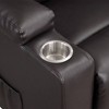Acme Furniture Evander Leather Aire Power Recliner Sofa Brown - 3 of 4