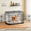 Yaheetech Metal Dog Crate for Small to Medium-Sized Dogs, Black - 2 of 4