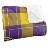 Western Illinois University Campus Plaid Spirit Silky Touch Super Soft Throw Blanket 50x60 - 3 of 4