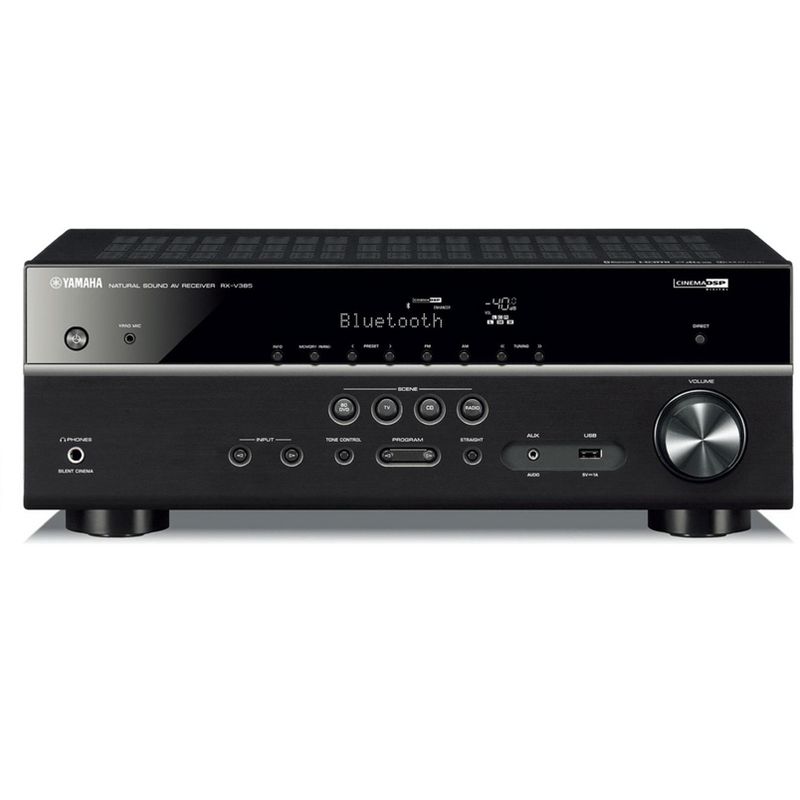 Yamaha RX-V385BL 5.1 Channel AV Receiver with YPAO Automatic Room Calibration, 5 of 7