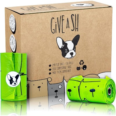 Home Compostable Dog Poop Bags, 10% to Charity, ASTM D6400 Plant Based Biodegradable Waste Bags