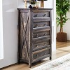 Bella Depot Farmhouse 5 Drawers Dresser Chests for Bedroom - 2 of 4