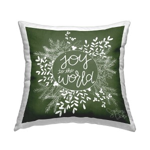 Stupell Industries Joy To The World Herbal Wreath - 1 of 3