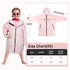 Catalonia Kids Waterproof & Windproof Swim Parka Jacket, Fleece-Lined Warm Hooded Coat for Boys & Girls, Lightweight Swim Robe - 3 of 4