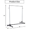 Acekool Z-Shape Garment Rack on Wheels, Orange or Black Base, Silver Poles, 2 Dust Covers, for Retail Display or Closet Storage - 3 of 4