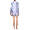 Lands' End Women's Plus Size Matte Satin 2 Piece Pajama Set - Long Sleeve Top and Shorts - 2 of 3