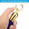 Unique Bargains Velvet Crowd Control Barrier Rope with Snap Hooks for Posts Stand Queue 2 Pcs - 4 of 4