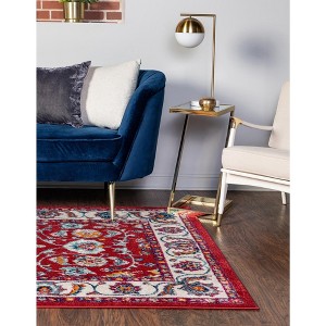 Unique Loom Aurelia Collection Area Rug - Hadrian (10'  x 13' Rectangle Magenta/Blue) - 1 of 4