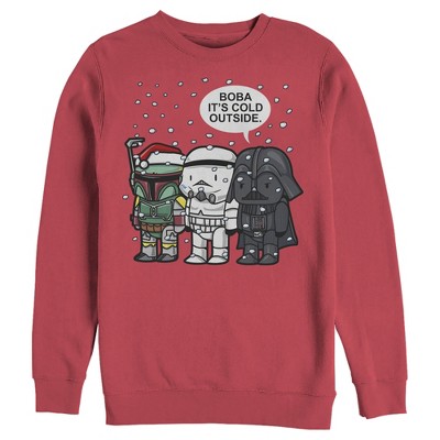 Men's Star Wars Christmas Boba It's Cold Outside Sweatshirt