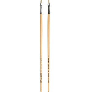 da Vinci TOP-ACRYL Bright White Brush, Synthetic, Acrylic & Oil, Flat, Series 7182, Size 4, Pack of 2 - 1 of 3