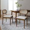 Hartmut Modern Ratten Dining Chair with Solid Wood Legs |ARTFUL LIVING DESIGN - 3 of 4