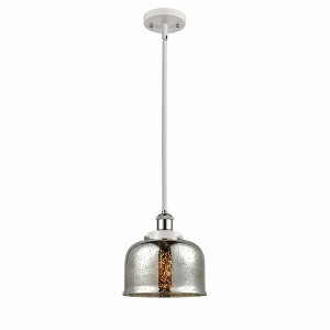 Bell - 1 Light Stem Hung Mini Pendant In Industrial Style-10 Inches Tall and 8 Inches Wide - 1 of 1