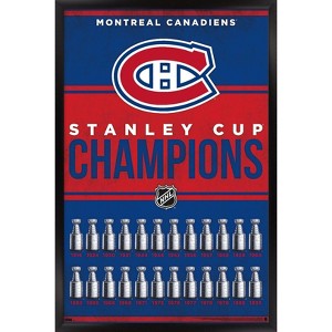 Trends International NHL Montreal Canadiens - Champions 23 Framed Wall Poster Prints - 1 of 4