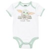 Star Wars The Child Baby Bodysuit Pants Bib and Hat 4 Piece Outfit Set Newborn to Infant - 2 of 4