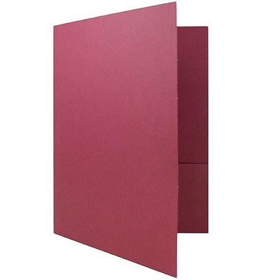 JAM Paper 2-Pocket Presentation Folders Burgundy Linen 100/Box 35113B