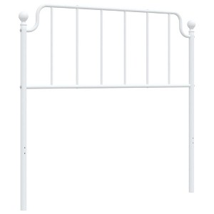 vidaXL Metal Headboard, White, 39.4" - 1 of 4
