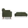 MINIMORE Modern Style 87.4"W Iris 3Seater Round Arm Mid-century Sofa - 3 of 4