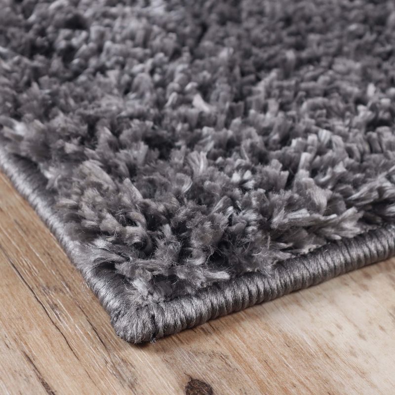 Plush Shag Fuzzy Soft Modern Solid Indoor Area Rug or Runner with Cotton Backing by Blue Nile Mills, 5 of 9