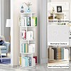 4 Tier Rotating Bookshelf Tower, Floor Standing Storage Rack, 360 Degree Revolvin Bookcase, Wood Narrow Bookshelf for Small Space - 2 of 4